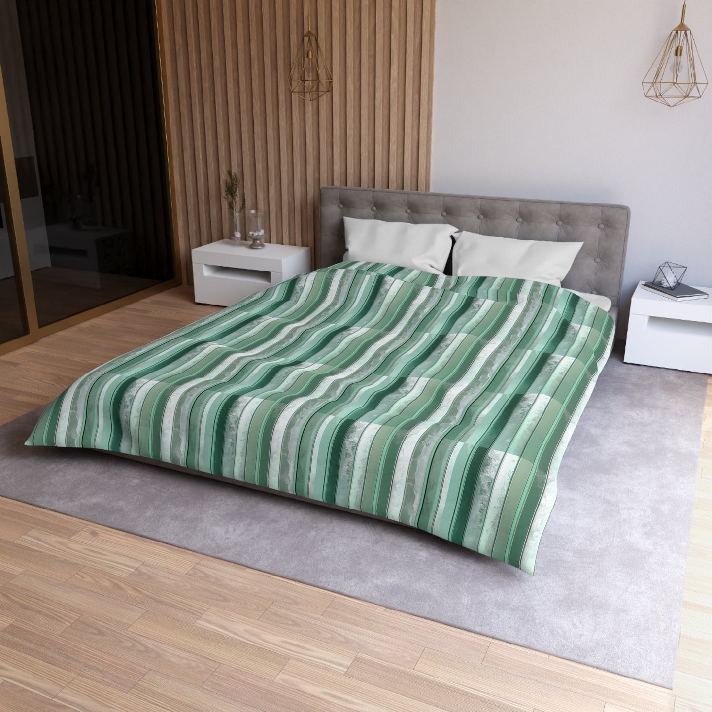 Seafoam Glass Microfiber Duvet Cover