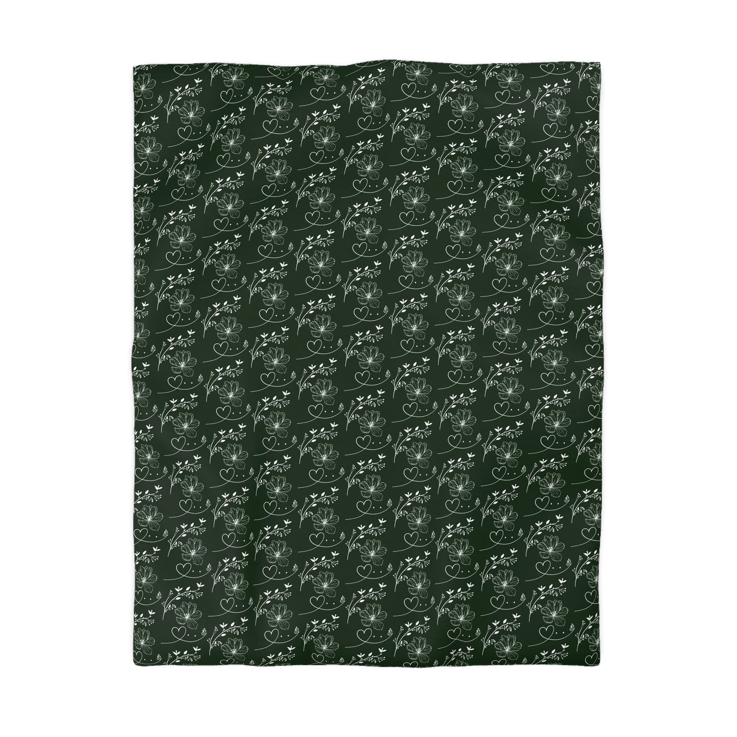Flowers & Butterflies Microfiber Duvet Cover
