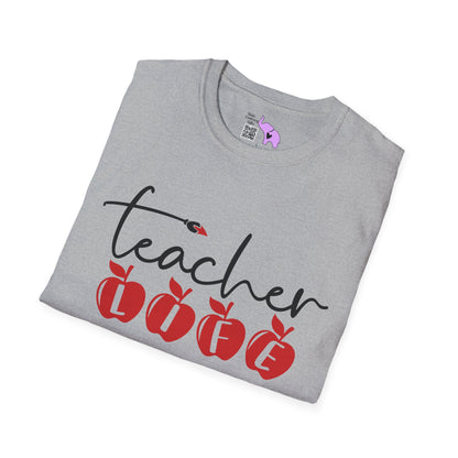 Teacher Life (Apples) Adult T-shirt