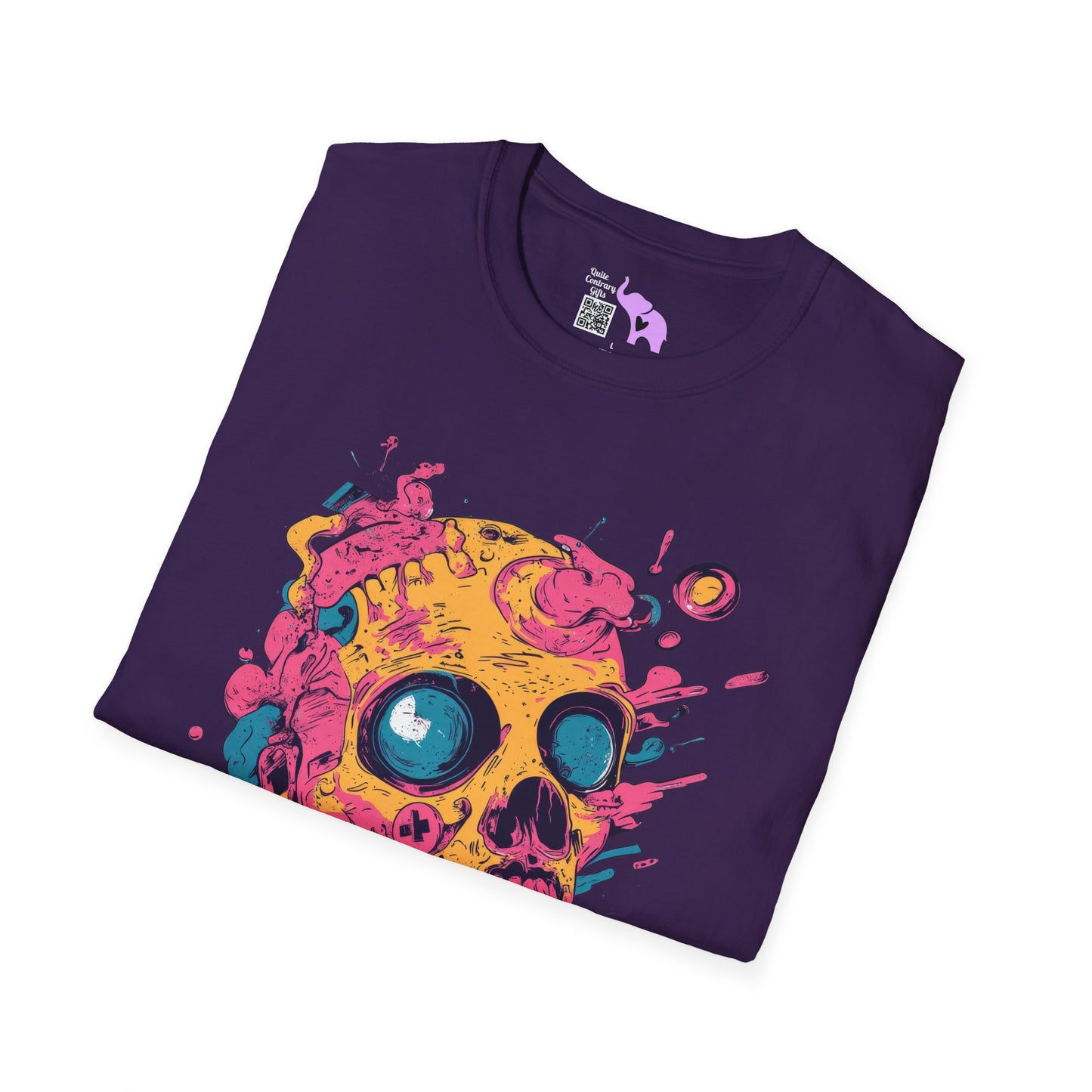 Sleepy Skull Adult T-shirt