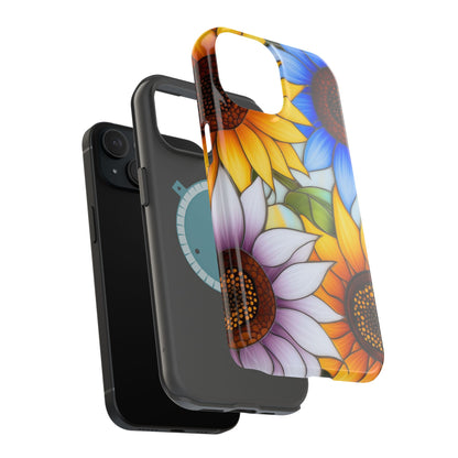 Colorful Sunflowers MagSafe® Compatible Tough Case for iPhone
