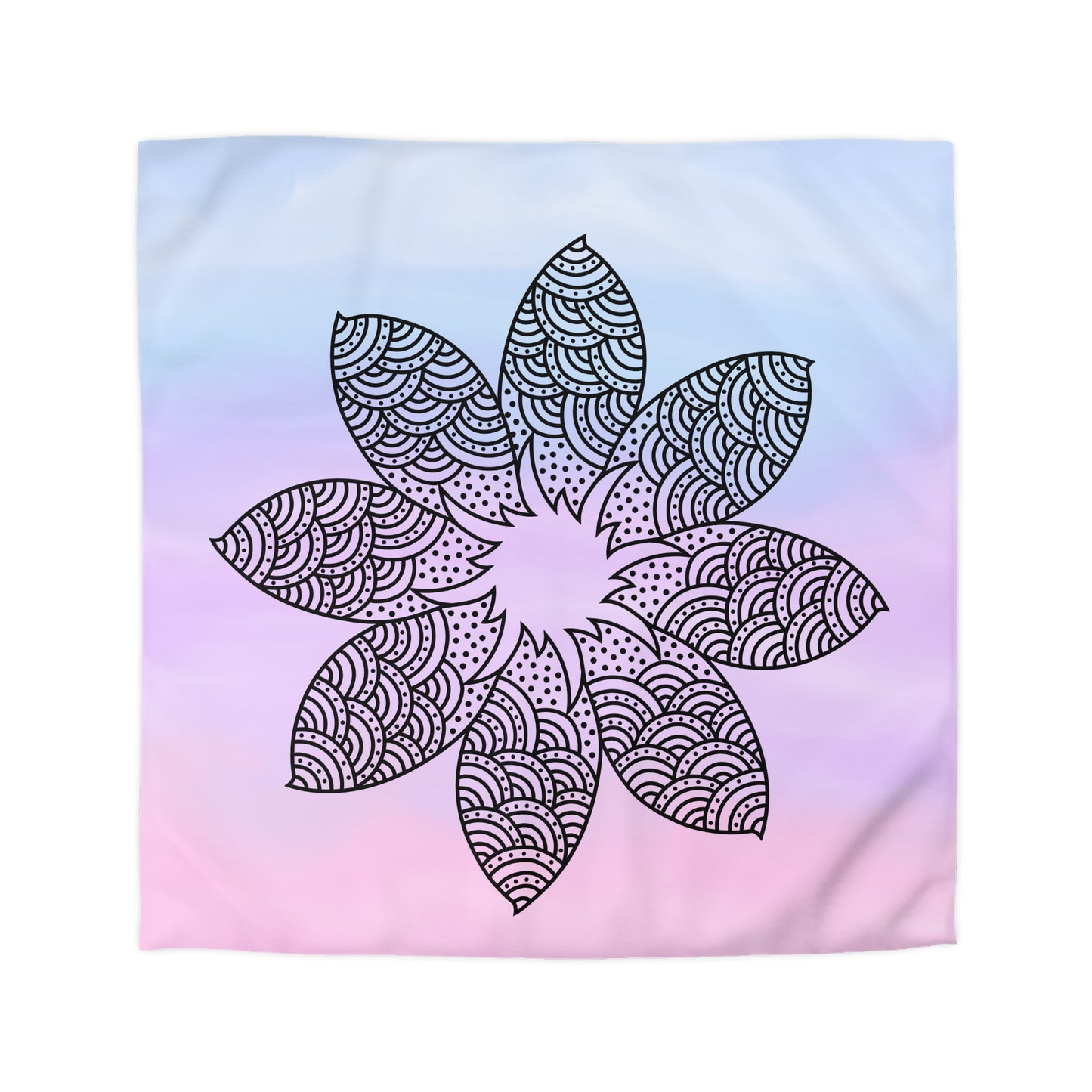 Serene Bloom Microfiber Duvet Cover