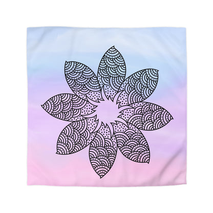 Serene Bloom Microfiber Duvet Cover