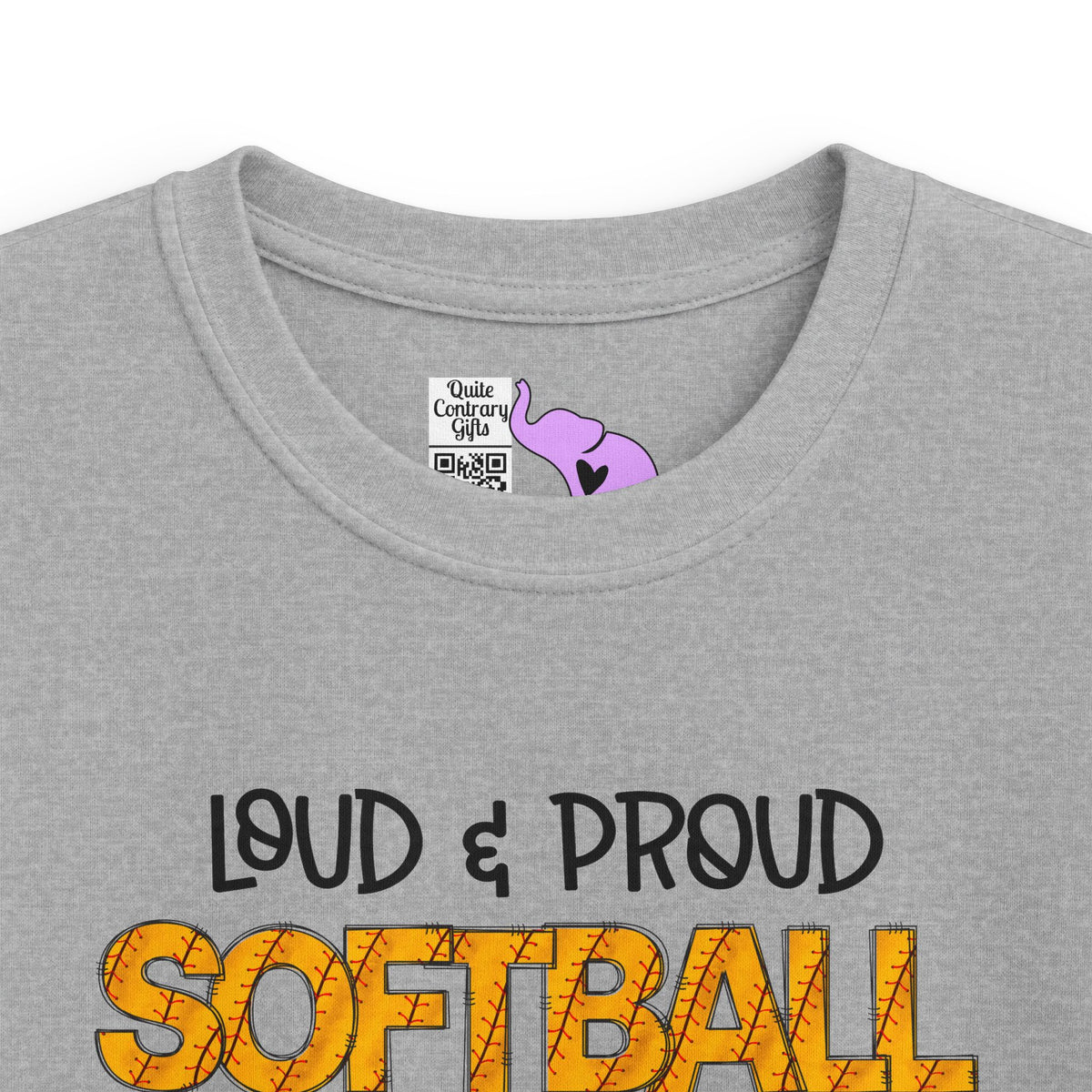""Loud & Proud Softball Brother Youth Softstyle Tee