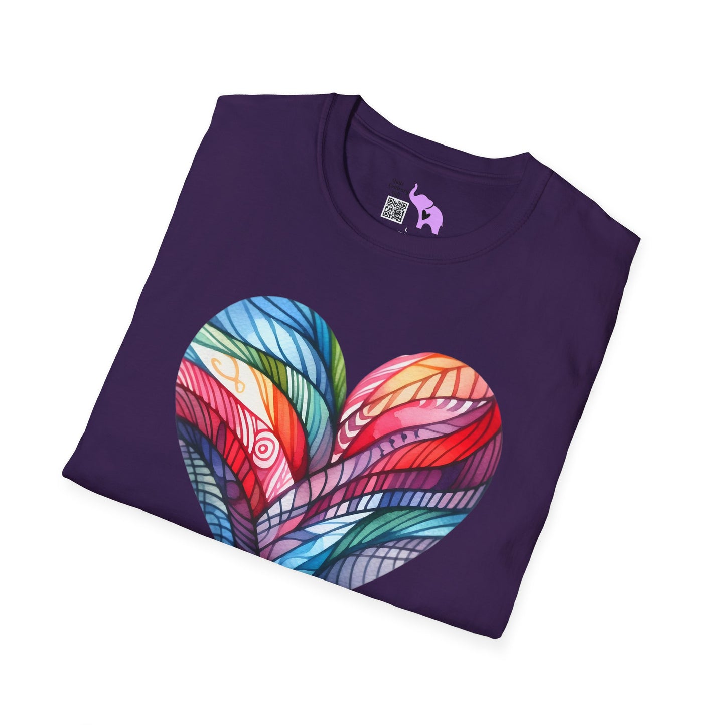 Heart of Many Colors Adult T-shirt