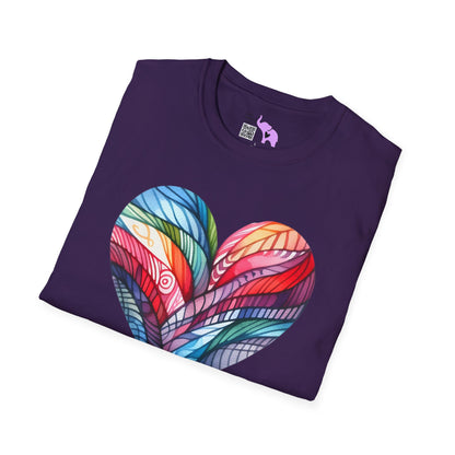 Heart of Many Colors Adult T-shirt