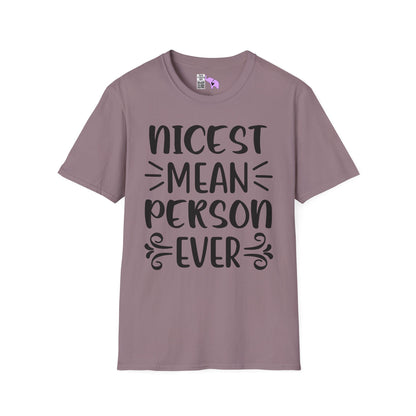 Nicest Mean Person Ever Adult T-shirt