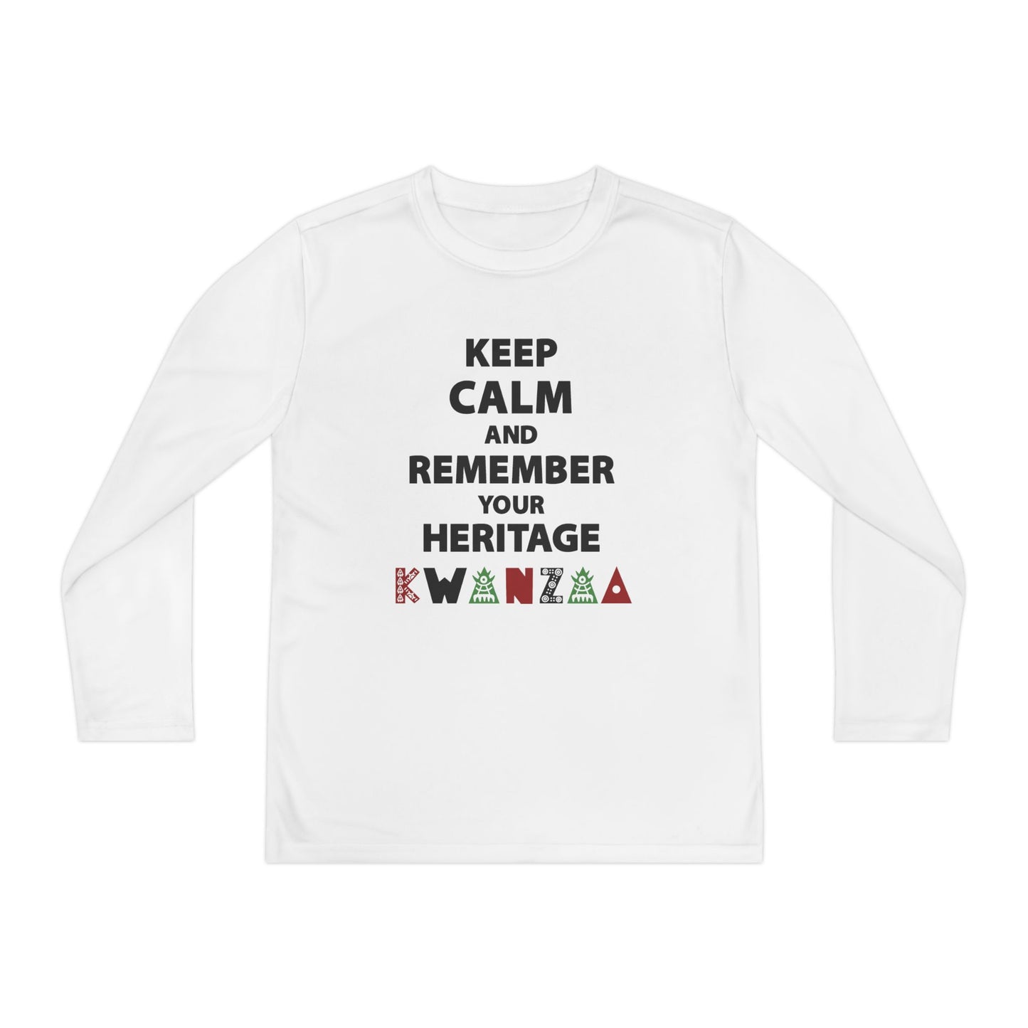 Keep Calm and Remember Your Heritage Kwanzaa Youth Long Sleeve Tee