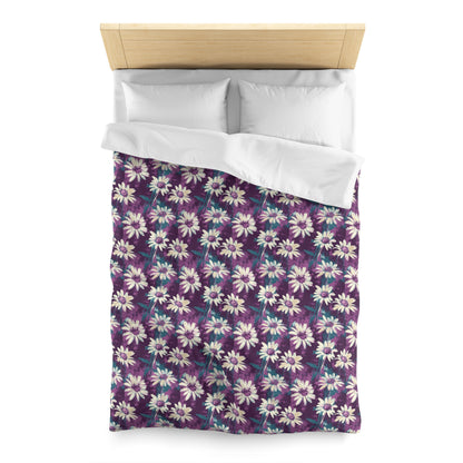 Twilight Daisy Meadow Microfiber Duvet Cover