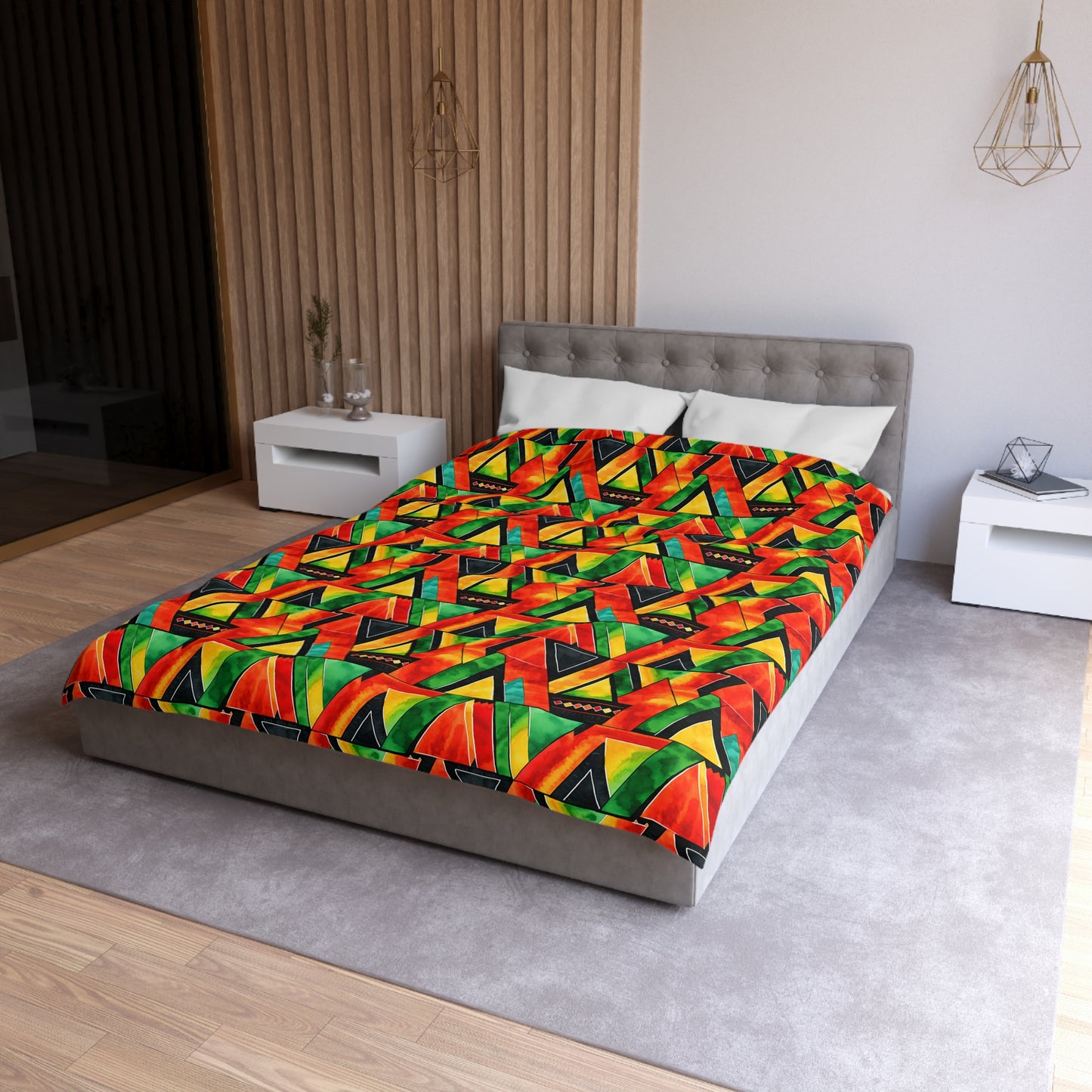 Abundance Vibes Microfiber Duvet Cover