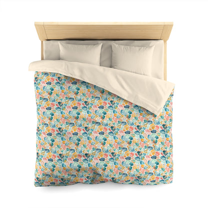 Ocean Pebble Drift Microfiber Duvet Cover
