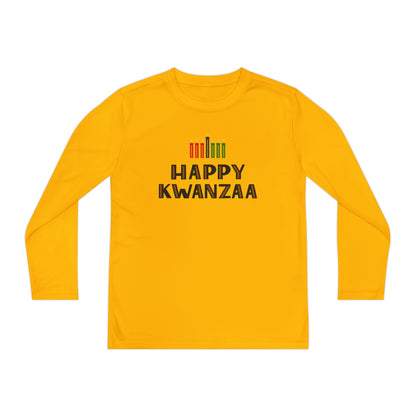Happy Kwanzaa (Kinara) Youth Long Sleeve Tee