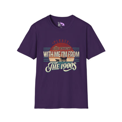 Please Be Patient With Me I'm From The 1900's (Retro Western) Adult T-shirt