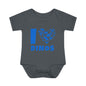 I Love Dinos (Dino Heart) Infant Baby Rib Bodysuit