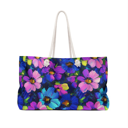 Watercolor Daisies Weekender Bag