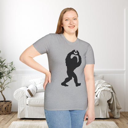 Bigfoot Loves You Adult T-shirt