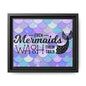 Even Mermaids Wash Their Tails 2 Framed Canvas Bathroom Art