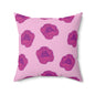 Rosy Dream Peonies Throw Pillow