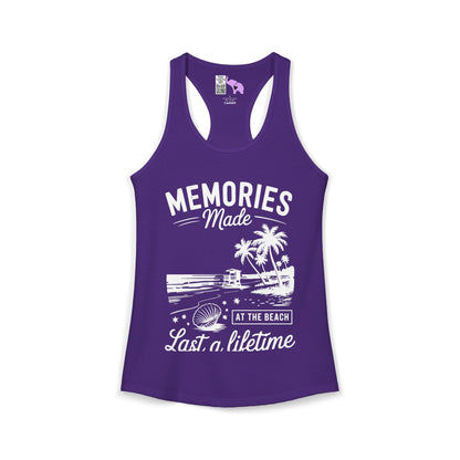 Memories Made at the Beach Last A Lifetime Women's Ideal Racerback Tank