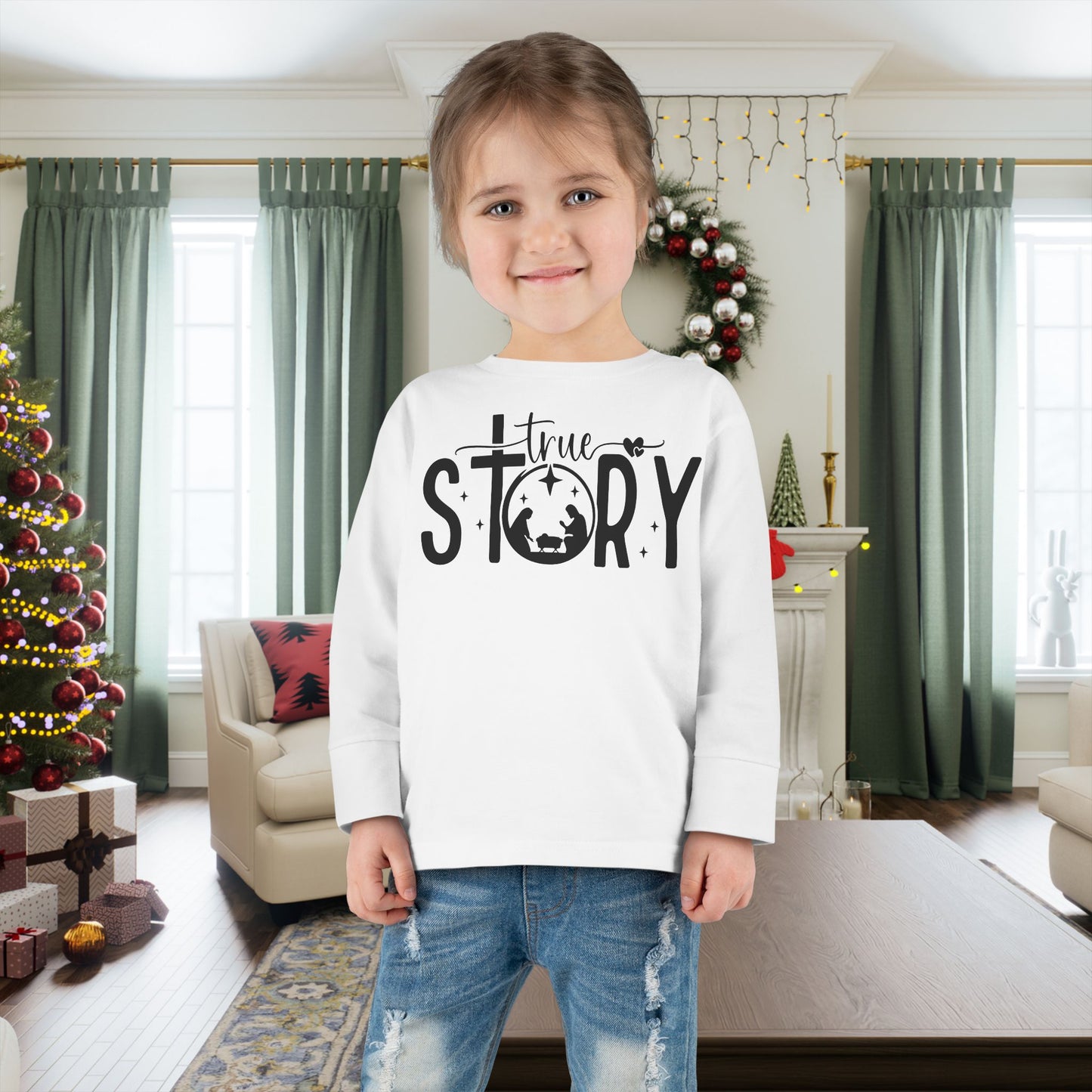 True Story (Nativity) Toddler Long Sleeve Tee