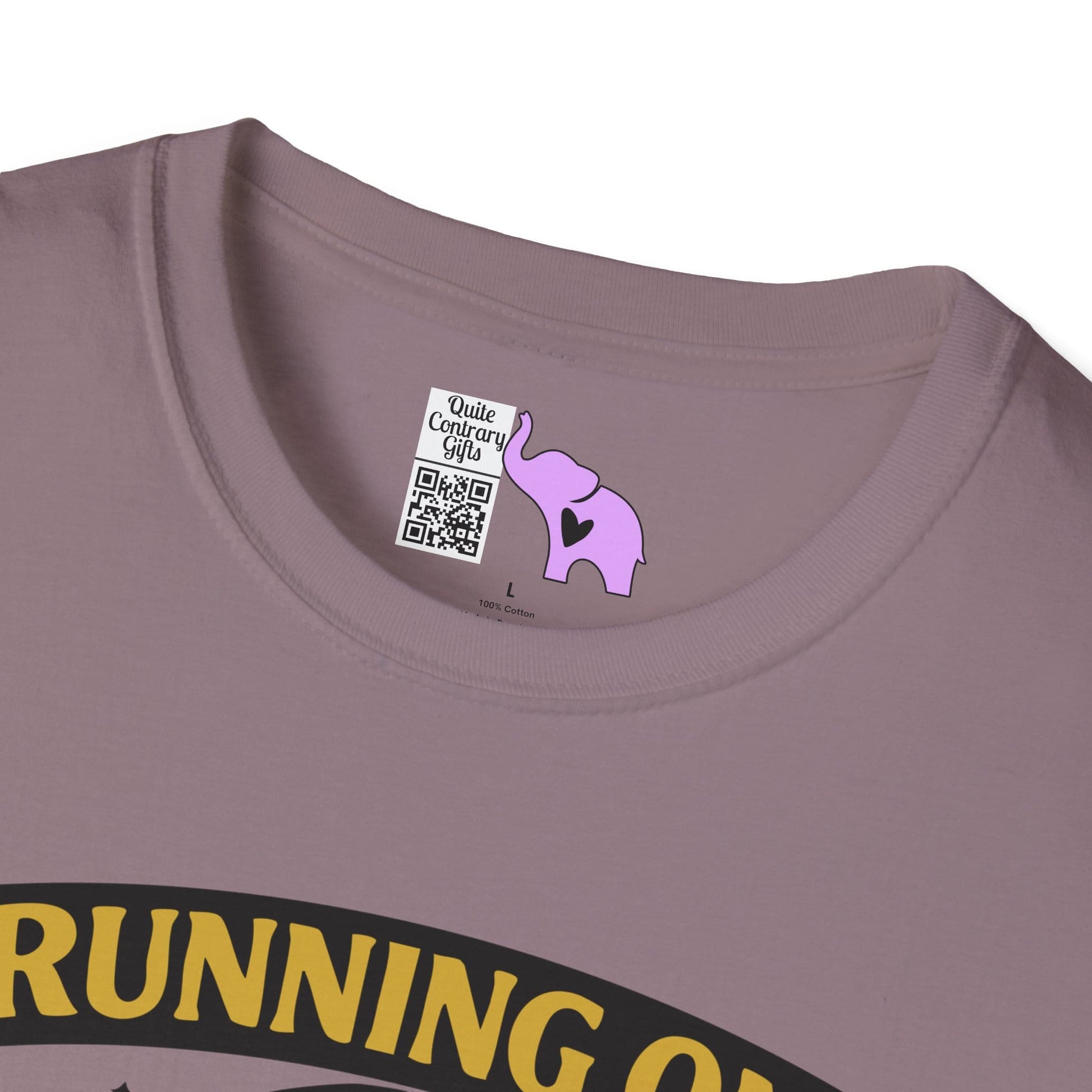Running on Caffeine and Sarcasm (Roses) Adult T-shirt