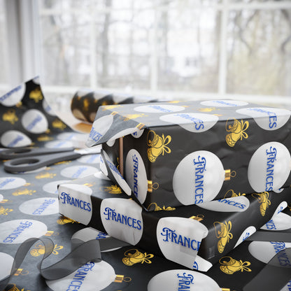 Winter Glam Custom Wrapping Paper (Frances)