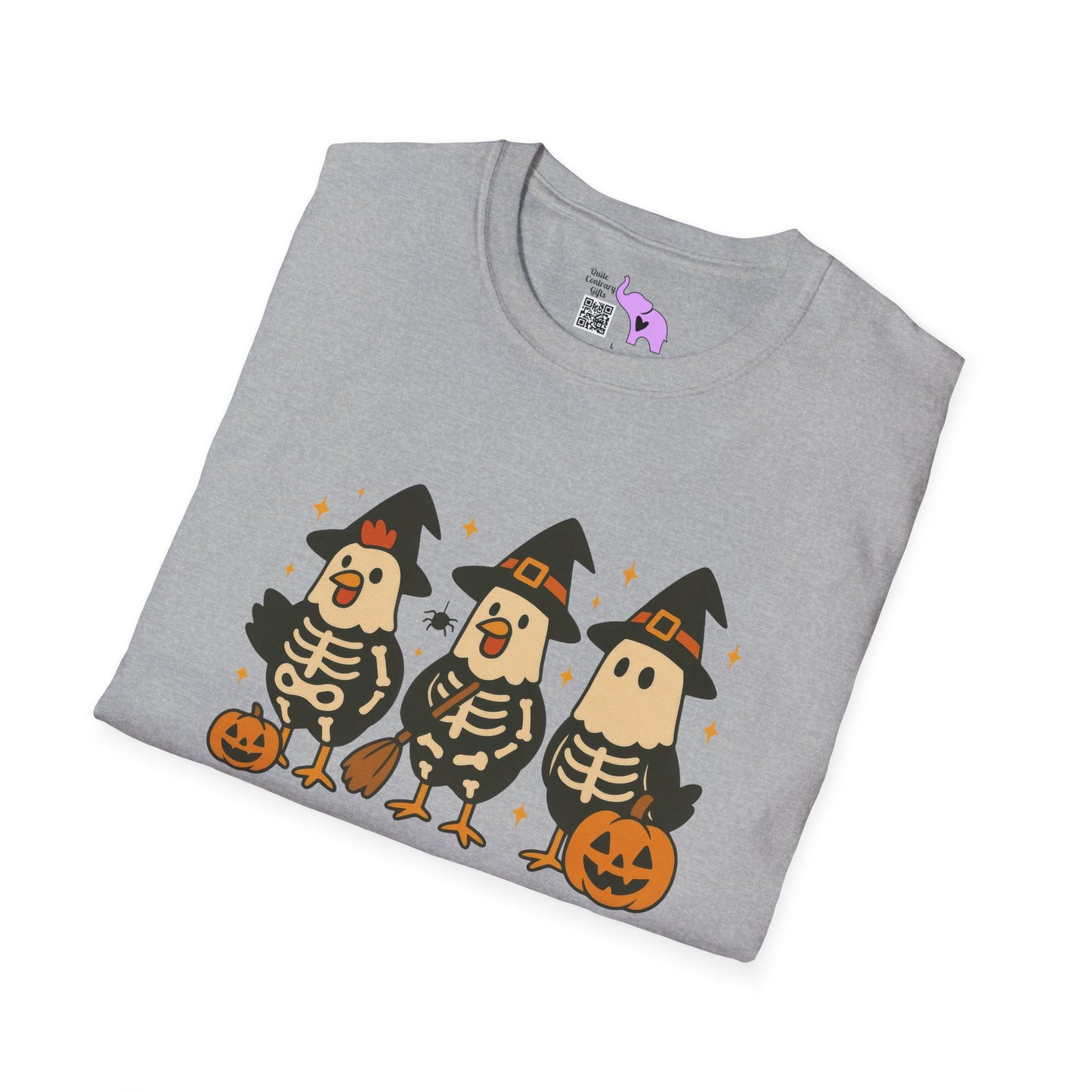 Chick or Treat (Skeleton Chicks) Adult T-shirt