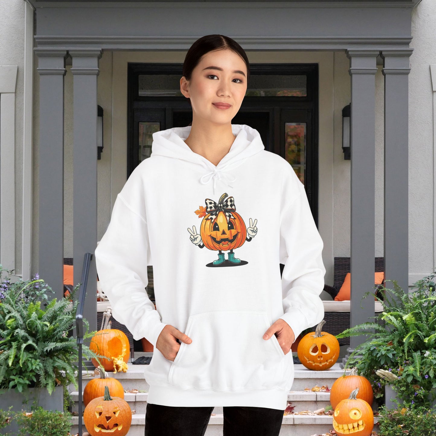 Pumpkin Peace Heavy Blend™ Hooded Sweatshirt