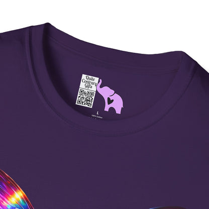 Colorful Butterfly & Flowers Adult T-shirt