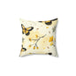 Sunlit Butterfly Bloom Throw Pillow
