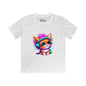 Cool Kitten w/Headphones Youth Softstyle Tee