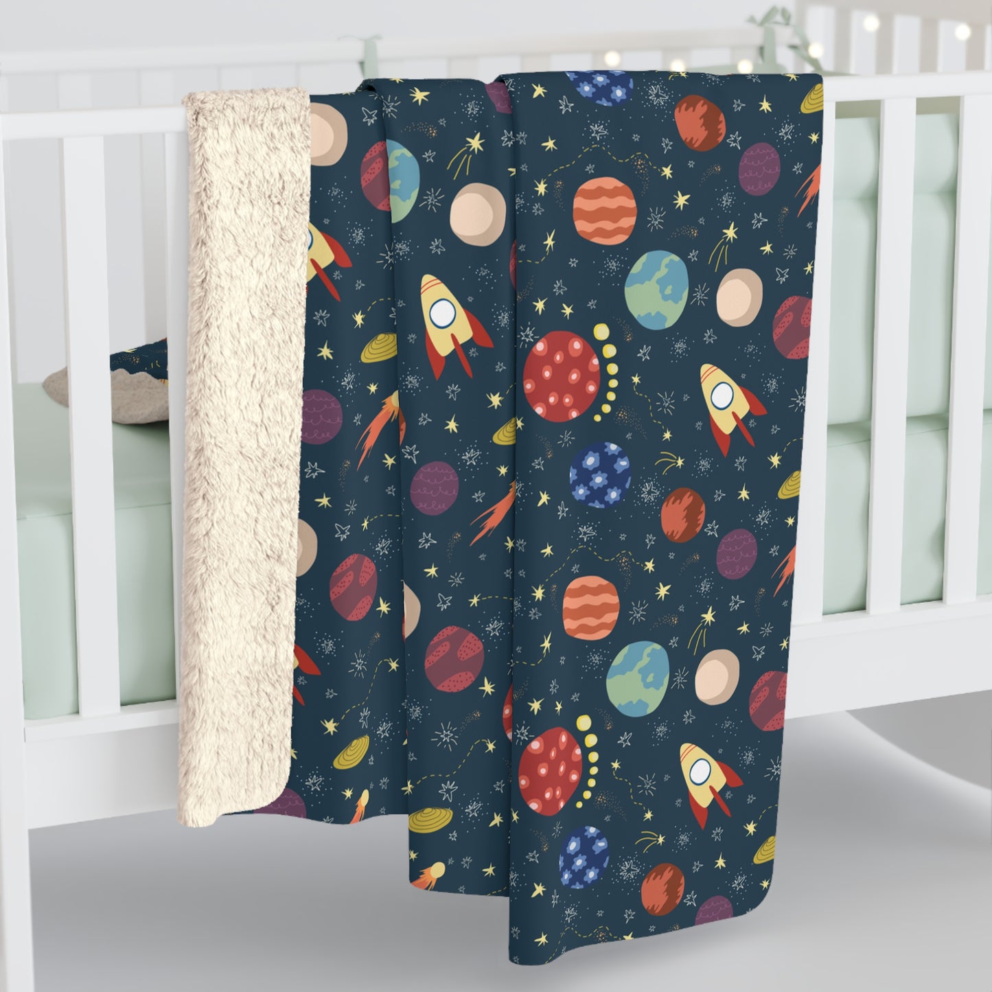 Space Buddies Sherpa Fleece Blanket