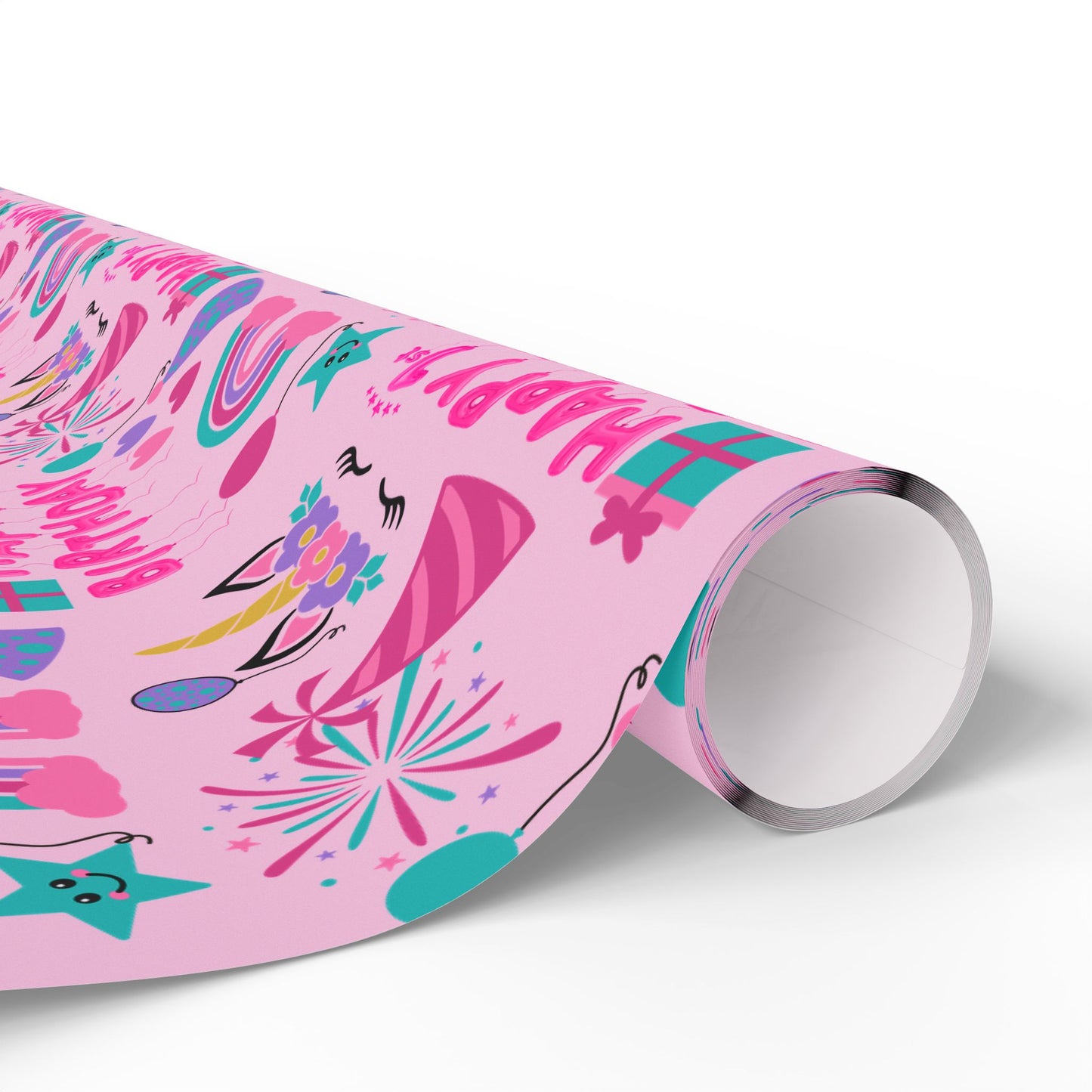 Girls 1st Birthday Wrapping Paper