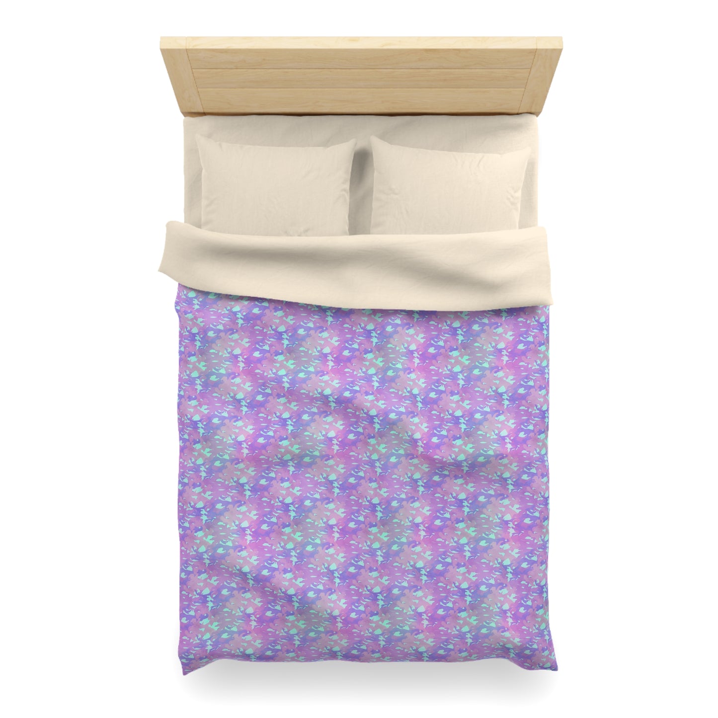 Lavender Mist Camo Duvet Bedding Set