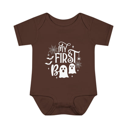 My First Boo Infant Baby Rib Bodysuit