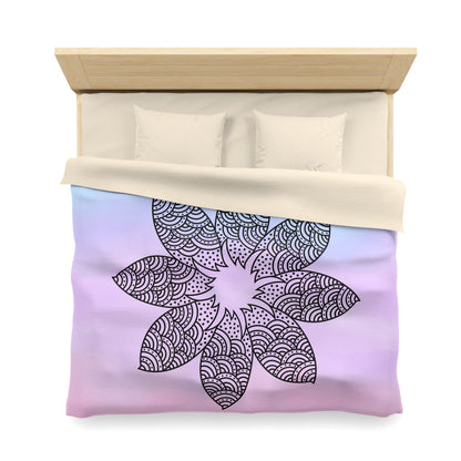 Serene Bloom Microfiber Duvet Cover