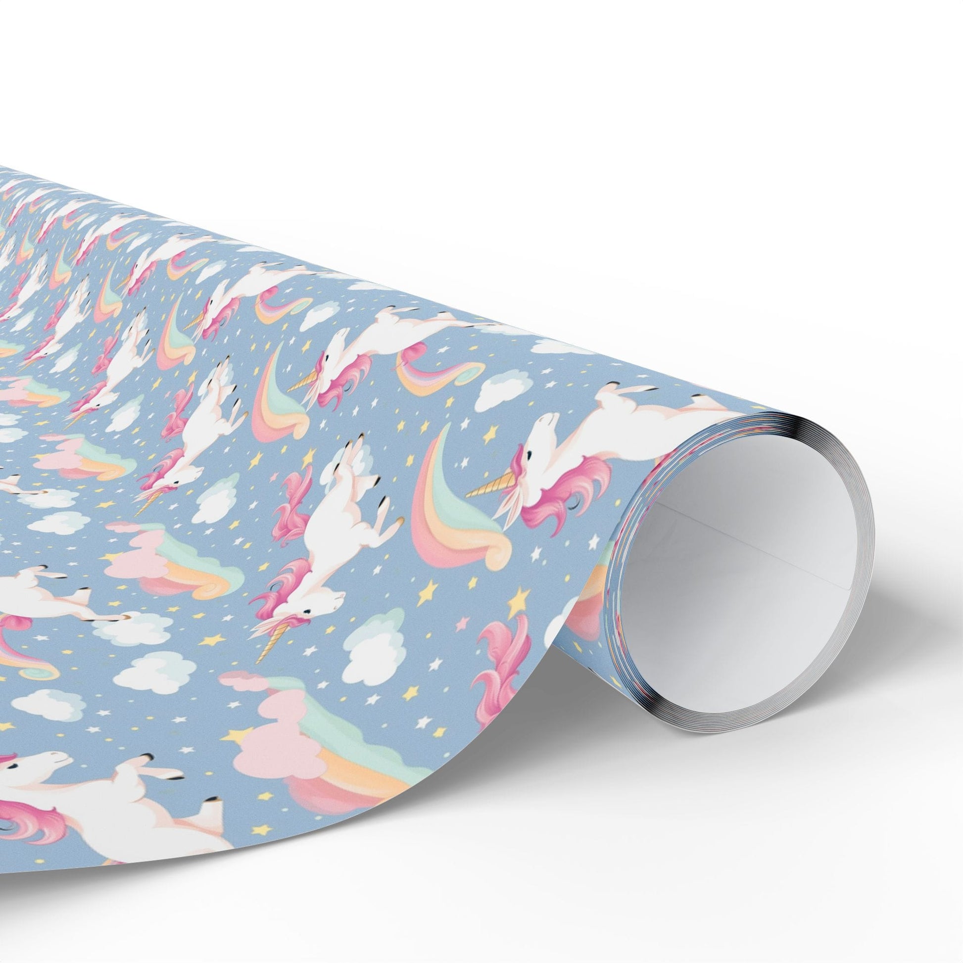 Snuggle Sky Unicorns Wrapping Paper