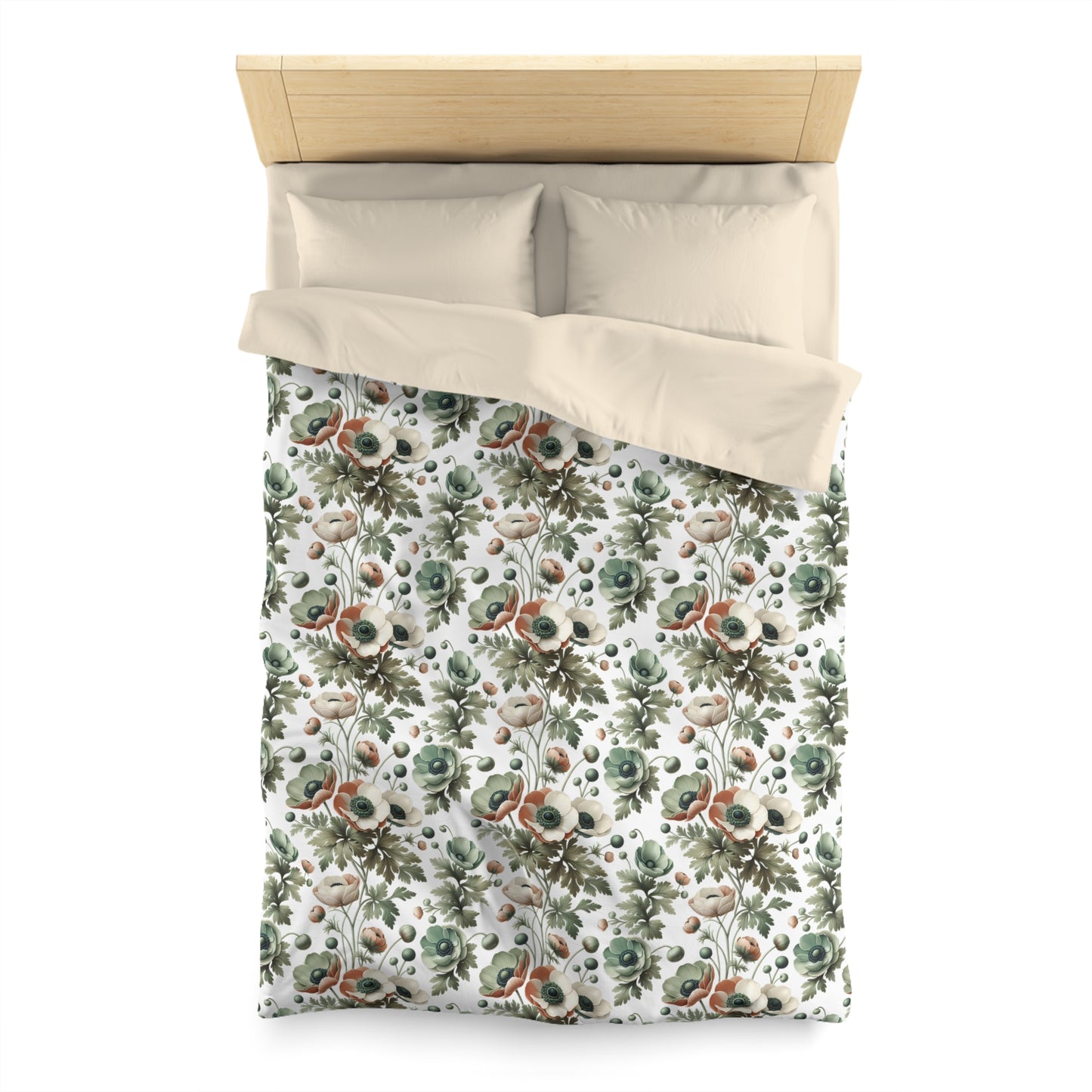 Whimsy In Bloom Microfiber Duvet Cover