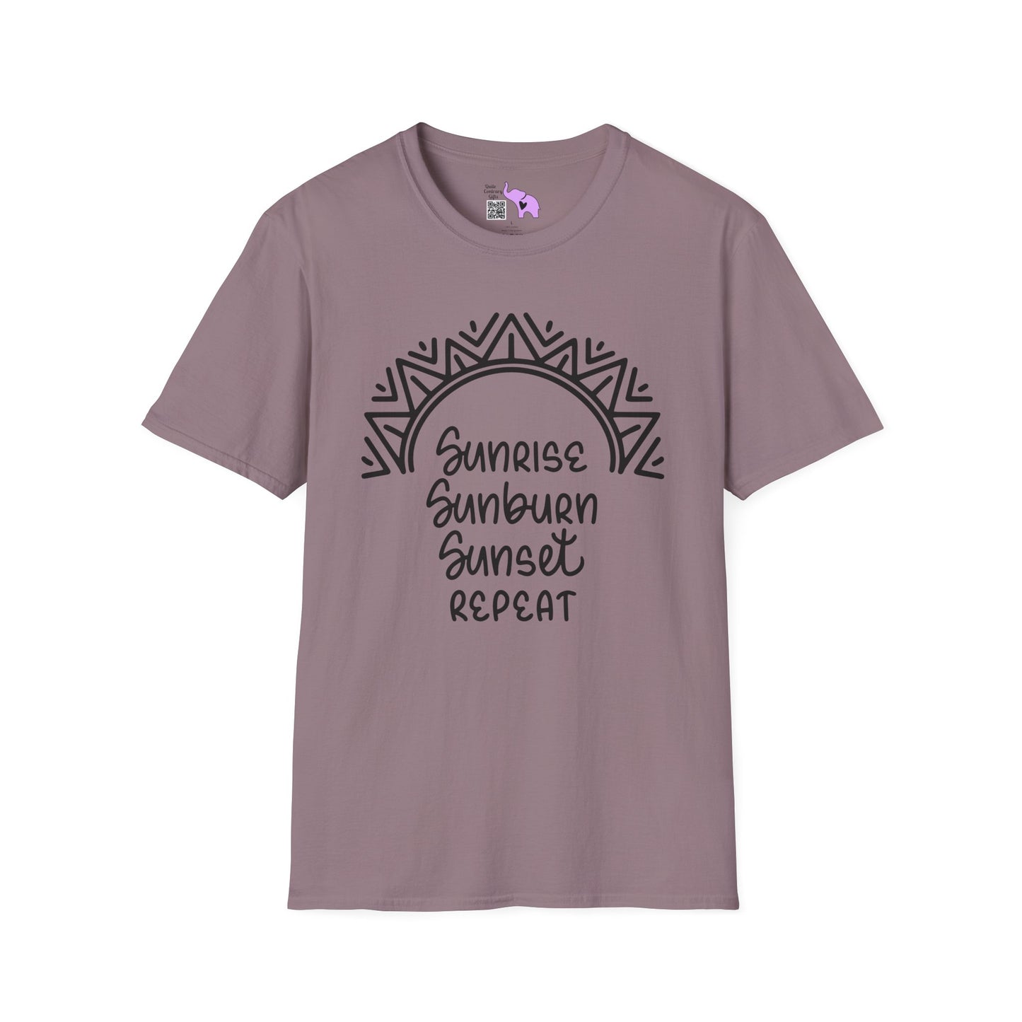 Sunrise Sunburn Sunset Repeat (2) Adult T-shirt