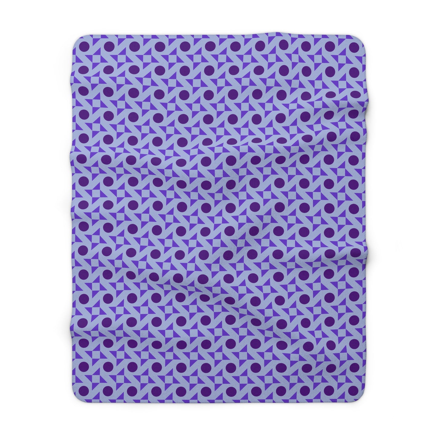 Violet Pinwheels Fleece Blanket