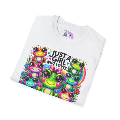 Just A Girl Who Loves Frogs Adult T-shirt