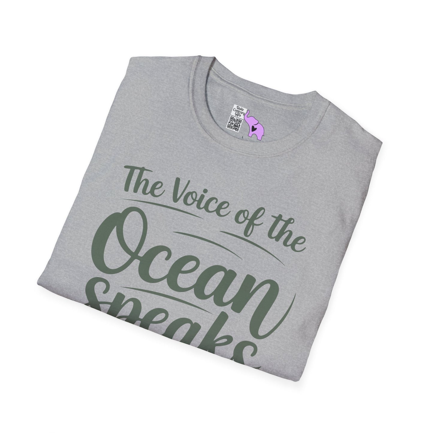 The Voice of the Ocean Speaks to the Soul Adult T-shirt