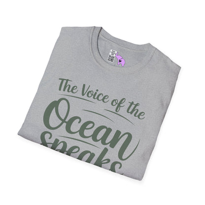 The Voice of the Ocean Speaks to the Soul Adult T-shirt