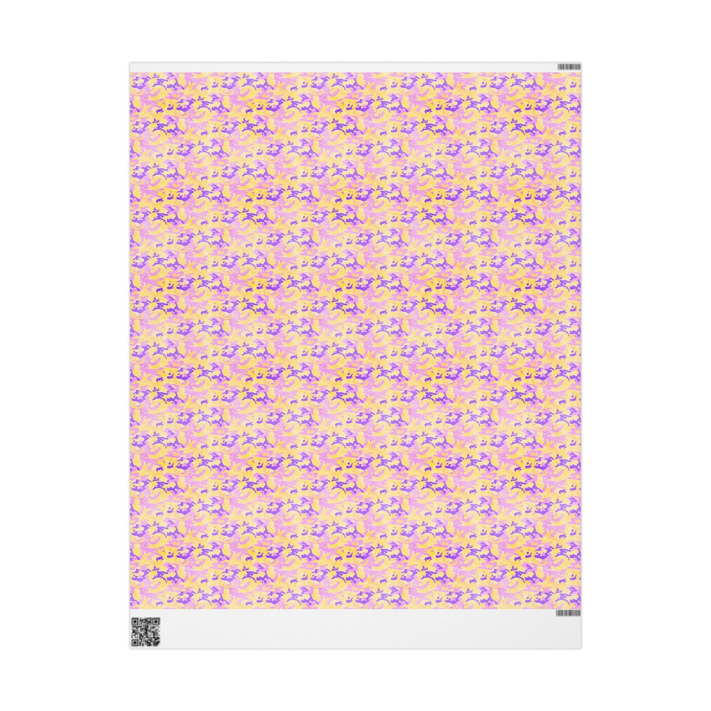 Peach Sorbet Camo Wrapping Paper