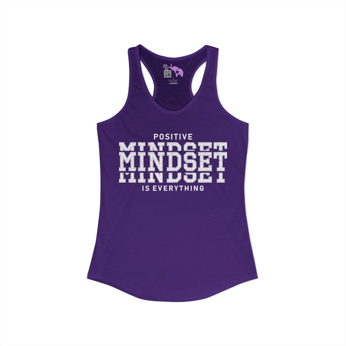 Positive Mindset Is Everything Women's Ideal Racerback Tank