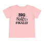 Big Sister Finally (Stars) Toddler Tee