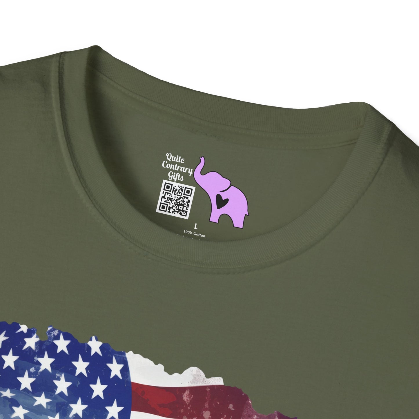 American Flag & Boots Adult T-shirt
