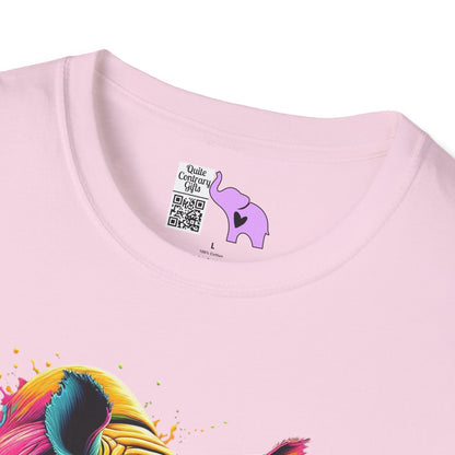 Colorful Rhino Adult T-shirt