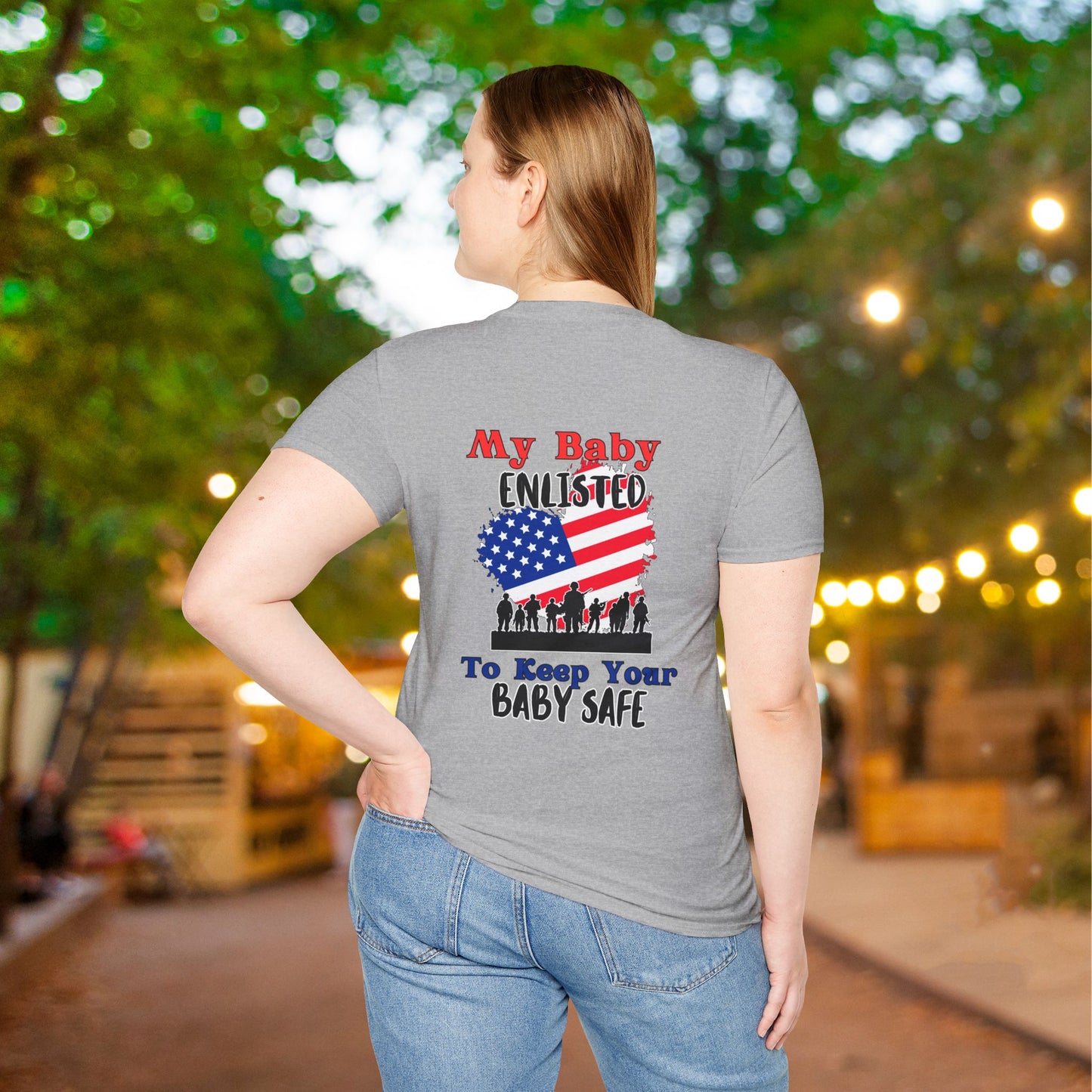 My Baby Enlisted To Keep Your Baby Safe Adult T-shirt