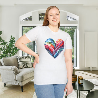 Heart of Many Colors Adult T-shirt